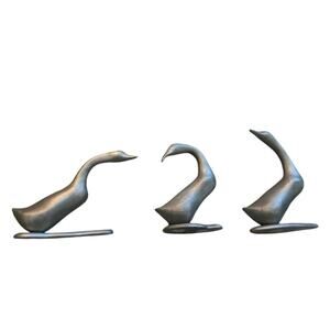 Pewter Geese by Selangor 7706, 7707, 7708‎ Set Of 3